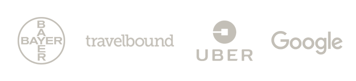 Bayer, Travel Bound, Uber, Google